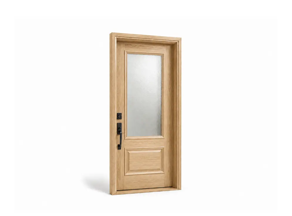 Light Wood Fiberglass Door