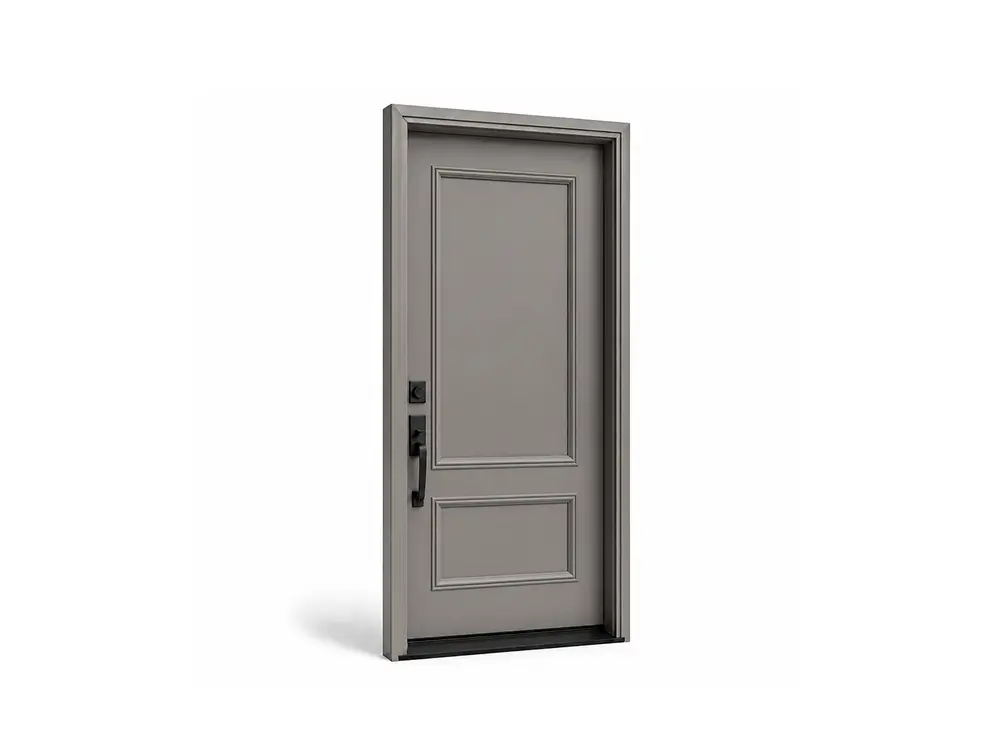Grey Steel Entry Door