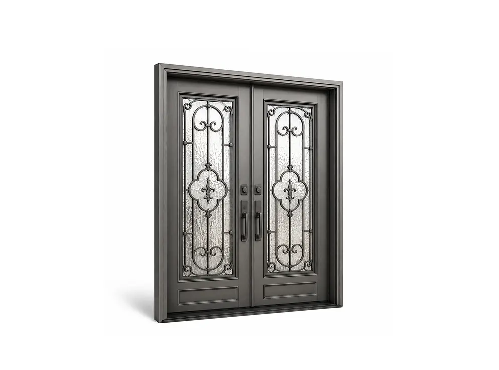 Decorative Iron Double Door