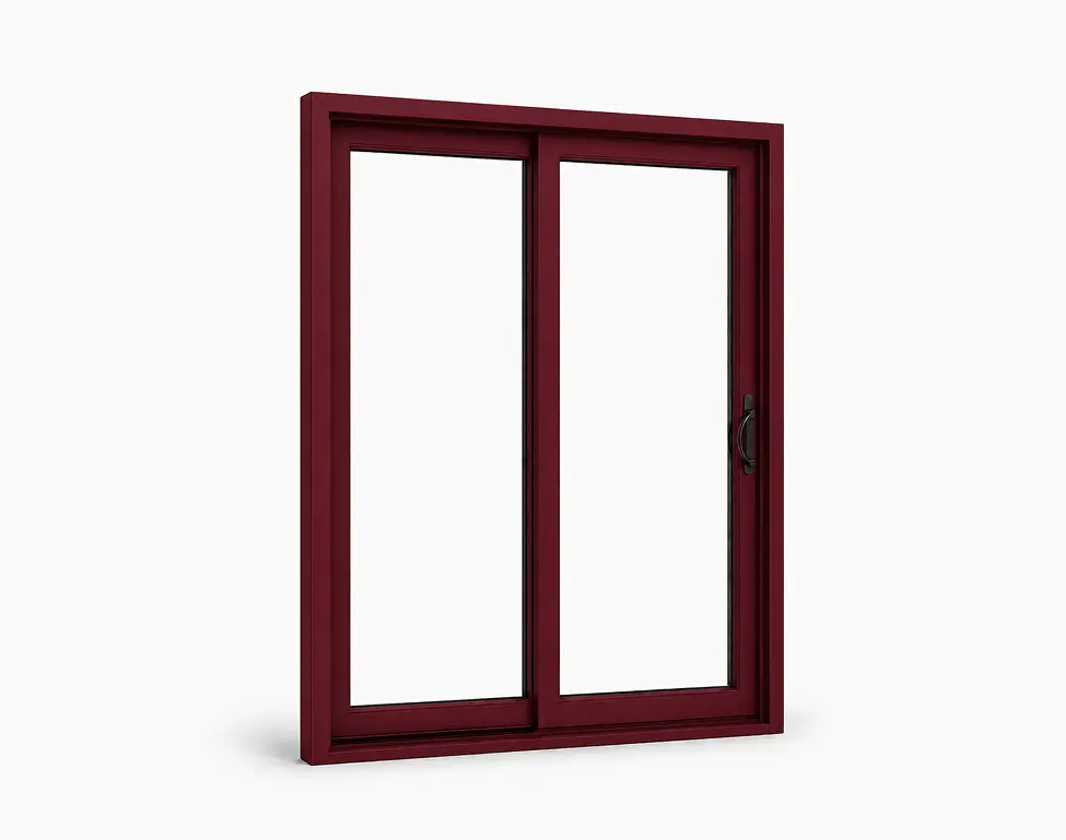 Burgundy Patio Door