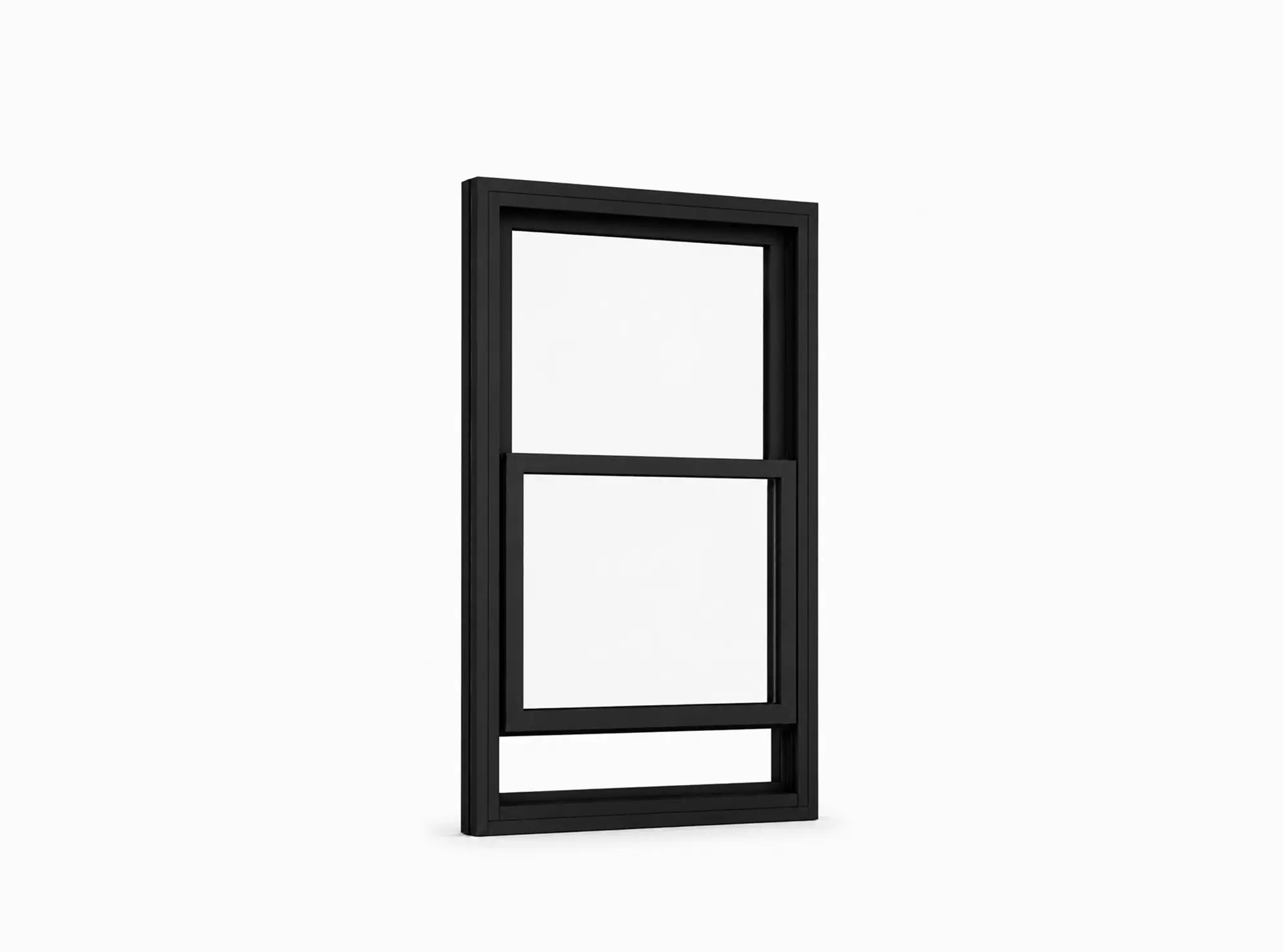 Black Double Hung Window