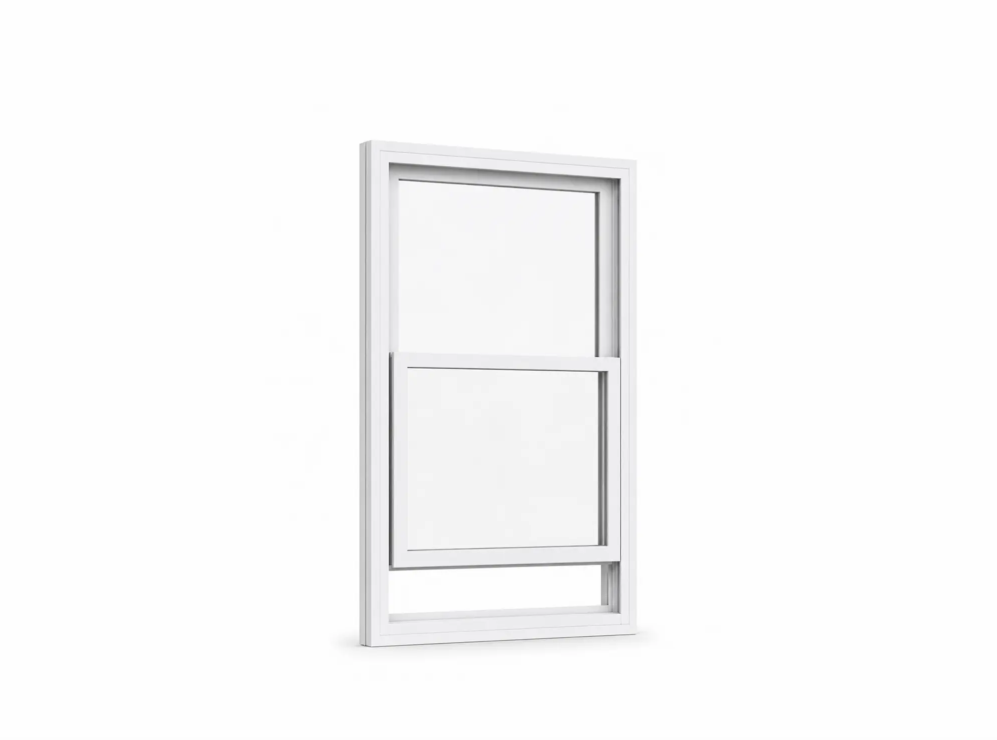 White Double Hung Window