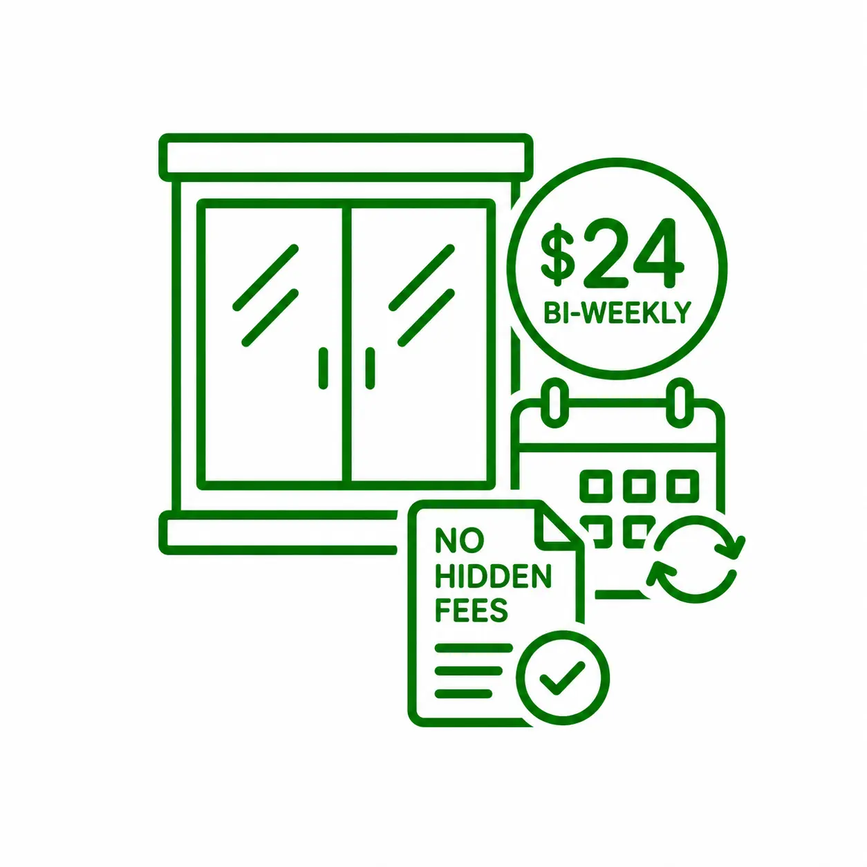 From $24 Bi-Weekly, No Hidden Fees